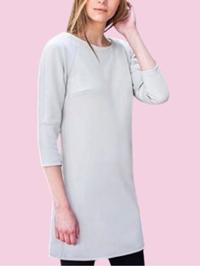 🎀EMERSON FRY🎀Argento Shift Dress🎀Beige Minimalist🎀SZ L🎀NWOT🎀Elegant & Versatile🎀